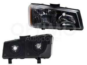 FFNC2631 FARO DER F/NEGRO C/MICA AMBAR (SUBURBAN 04-06) SILVERADO 1500/2500 03-06