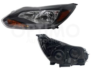 FFNF0114 FARO IZQ F/NEGRO C/MICA AMBAR (SEDAN/H-BACK) FOCUS 12-14