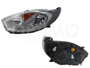 FFNF0312 FARO IZQ FONDO CROMADO 4PTAS FIESTA IKON SEDAN 11-12