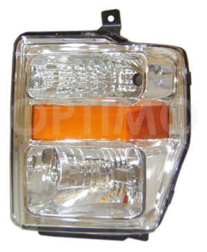 FFNF1712 FARO IZQ F/CROMADO C/MICA AMBAR F-350/F-450/F-550 SUPER DUTY 08-10