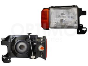 FFNF1801 FARO DER F/CROMADO RAYADO FILO NEGRO C/CUARTO AMBAR C/BASE F-150/F-250 87-91