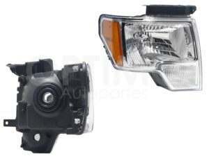 FFNF1841 FARO DER F/CROMADO C/MICA AMBAR (LOBO 09-14) F-150 09-14