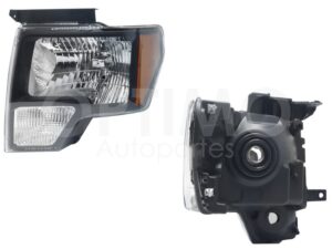 FFNF1844 FARO IZQ F/NEGRO C/MICA AMBAR (LOBO 09-14) F-150 09-14