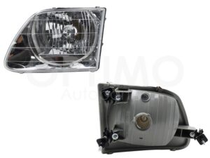 FFNF1852 FARO IZQ F/CROMADO LISO C/AJUSTES (LOBO 97-03/EXPEDITION 97-02) F-150/F-250 97-03