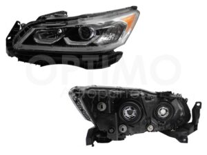 FFNH0114 FARO IZQ F/CROMADO C/LUPA C/DRL C/MICA AMBAR 4PTAS ACCORD SEDAN 16-17