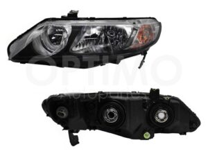 FFNH0214 FARO IZQ F/NEGRO C/MICA AMBAR 4PTAS CIVIC SEDAN HYBRIDO 06-11