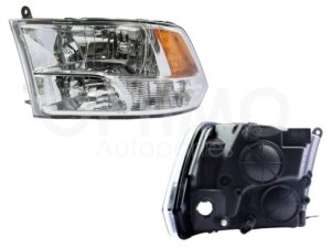 FFNK0302 FARO IZQ F/CROMADO C/MICA AMBAR DOBLE AS RAM 1500/2500 09-18