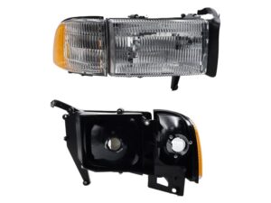 FFNK0321 FARO DER F/CROMADO C/CUARTO C/CARCAZA C/MICA AMBAR RAM 1500 94-01