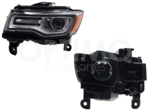 FFNK1302 FARO IZQ F/CROMADO C/LUPA C/DRL C/MICA AMBAR S/BALASTRA GRAND CHEROKEE V8 14-16