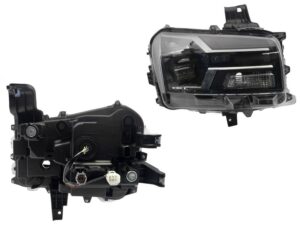 FFNS1343 FARO DER F/NEGRO C/LED S/MOTOR FILO CROMO L200 GLS/GSR 25-26