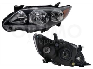FFNT0224 FARO IZQ F/NEGRO C/MICA AMBAR COROLLA 11-13