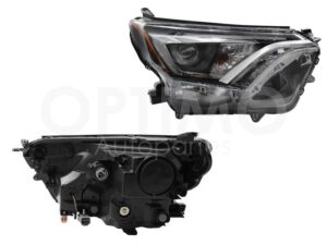 FFNT0613 FARO DER F/NEGRO C/LED C/LUPA C/MICA AMBAR RAV-4 16-18
