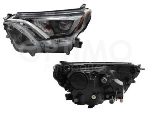 FFNT0614 FARO IZQ F/NEGRO C/LED C/LUPA C/MICA AMBAR RAV-4 16-18