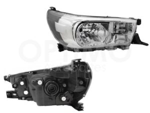 FFNT0701 FARO DER F/CROMADO C/MOTOR (SENCILLA 21-24/CHASIS 21-25/DOBLE CABINA BASE 21-25) HILUX 2/4WD 16-20