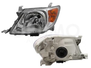 FFNT0722 FARO IZQ F/CROMADO C/MICA AMBAR HILUX 06-08