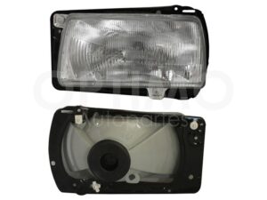 FFNV0104 FARO IZQ F/CROMADO C/BASE PLASTICO VIDRIO RAYADO JETTA A2 87-92