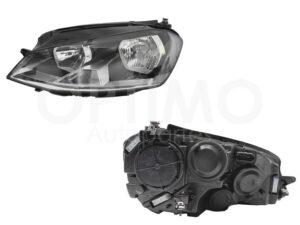 FFNV0302 FARO IZQ F/NEGRO C/MOTOR C/MICA BLANCO GOLF A7 16-17