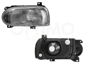 FFNV0312 FARO IZQ F/CROMADO C/BASE PLASTICO VIDRIO RAYADO GOLF A3 93-98