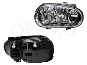 FFNV0331 FARO DER F/CROMADO C/LUPA C/FOCO AMBAR VIDRIO LISO GOLF A4 99-07