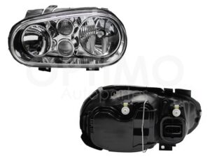 FFNV0332 FARO IZQ F/CROMADO C/LUPA C/FOCO AMBAR VIDRIO LISO GOLF A4 99-07