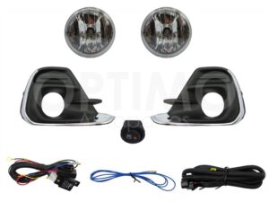 FXNC0830 KIT FARO AUX S/CABLES C/REJILLAS NEGRAS FILO CROMO C/FOCOS (NUEVA LINEA) SPARK NG 16-18