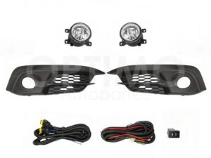 FXNH0200 KIT FARO AUX C/CABLES C/REJILLAS NEGRAS C/FOCOS 2-4PTAS CIVIC COUPE/SEDAN 16-18
