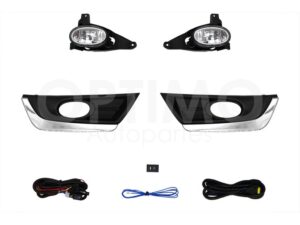FXNH0310 KIT FARO AUX C/CABLES C/REJILLAS NEGRAS C/FILO CROMO C/FOCOS CR-V 17-19