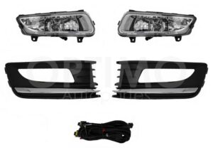 FXNV0700 KIT FARO AUX C/CABLES C/REJILLAS FILO CROMO C/FOCOS VENTO 16-19