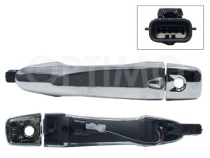 HMRN0712 MANIJA EXT DEL IZQ CROMADA C/SENSOR C/HOYO P/CILINDRO (X-TRAIL 15-22) NP-300 FRONTIER 4WD 16-25