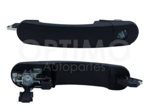 HMRV0202 MANIJA EXT DEL IZQ NEGRA LISA C/HOYO P/CILINDRO (VAGONETA 00-05/PICK-UP 00-09) POINTER 3-5PTAS 00-09
