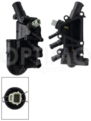 MHNF0201 TOMA AGUA PLASTICO COMPLETA CURVA C/TERMOSTATO C/SENSOR (COURIER 01-12/KA 01-08) FIESTA FIRST 1.6L 03-10