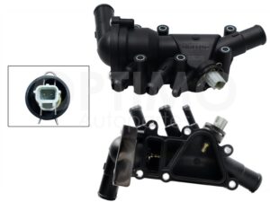 MHNF0301 TOMA AGUA PLASTICO COMPLETA RECTA C/TERMOSTATO C/SENSOR (FIESTA 01-04/KA 01-08) FIESTA IKON 1.6L 01-07