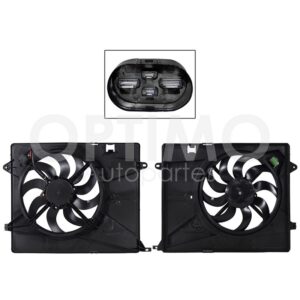 MMNC0710 MOTOVENTILADOR COMPLETO P/RADIADOR C/TOLVA 4PINES C/RESISTENCIA TRAX 1.4L 13-20