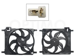 MMNC0800 MOTOVENTILADOR COMPLETO C/S AIRE C/TOLVA EMBRA 2PINES S/RES (BEAT 1.2L 18-21) SPARK 1.2L 11-17