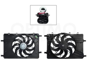 MMNC1000 MOTOVENTILADOR COMPLETO C/AIRE C/TOLVA CORTA 4PINES C/RESISTENCIA CRUZE 1.4L/1.8L 10-15