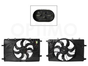 MMNC1010 MOTOVENTILADOR COMPLETO C/AIRE C/TOLVA LARGA 4PINES C/RESISTENCIA CRUZE 1.4L/1.8L 10-18