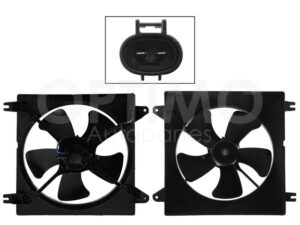 MMNC1702 MOTOVENTILADOR COMPLETO P/RADIADOR C/TOLVA 2PINES S/RESISTENCIA OPTRA 2.0L 06-10