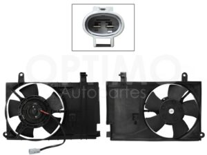 MMNC9951 MOTOVENTILADOR COMPLETO P/AIRE ACONDICIONADO C/TOLVA 2PINES S/RES (PT G3 06-09) AVEO 1.6L 07-09
