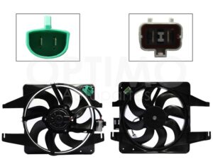MMNF0300 MOTOVENTILADOR COMPLETO P/RADIADOR C/TOLVA 2PINES S/RESISTENCIA FIESTA IKON 1.3L/1.4L/1.6L 98-10
