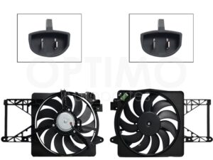 MMNF1200 MOTOVENTILADOR COMPLETO C/AIRE C/TOLVA 2PINES C/RES 2CONECTORES (IKON 01-07/KA 01-08) COURIER 1.6L 01-12