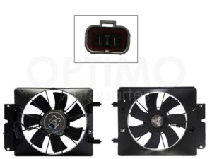 MMNH0301 MOTOVENTILADOR COMPLETO P/AIRE ACONDICIONADO C/TOLVA 2PINES S/RES (ELEMENT 2.4L 03-11) CR-V 2.4L 02-06