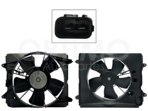 MMNH0320 MOTOVENTILADOR COMPLETO P/RADIADOR C/TOLVA 2PINES S/RESISTENCIA CR-V 2.4L 12-16