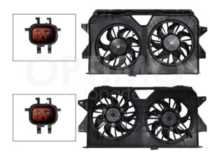 MMNK0710 MOTOVENTILADOR COMPLETO C/AIRE C/TOLVA 2PINES S/RES 2CONECTORES (TOWN & COUNTRY 05-07) (2ASPAS) CARAVAN/VOYAGER 05-07