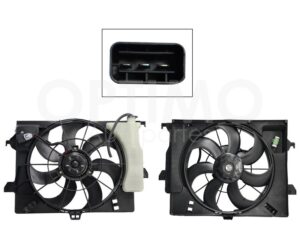 MMNK1100 MOTOVENTILADOR COMPLETO C/AIRE C/TOLVA C/DEPOSITO 3PINES C/RES (KIA RIO 16-17) ATTITUDE 1.6L 12-14