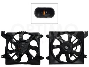 MMNK1102 MOTOVENTILADOR COMPLETO P/RADIADOR C/TOLVA 2PINES S/RESISTENCIA ATTITUDE 1.4L/1.6L 06-11