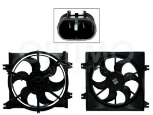 MMNK2501 MOTOVENTILADOR COMPLETO S/AIRE C/TOLVA 2PINES S/RESISTENCIA VERNA 1.5L/1.6L 04-06