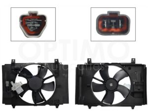 MMNN1102 MOTOVENTILADOR COMPLETO C/AIRE C/TOLVA 2PINES C/RESISTENCIA 2CONECTORES TIIDA 1.6L/1.8L 06-17