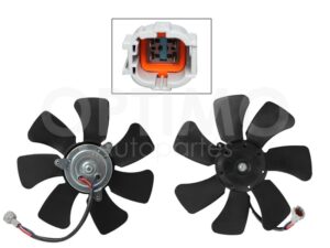 MMNN2202 MOTOVENTILADOR P/AIRE ACONDICIONADO S/TOLVA 4PINES S/RESISTENCIA (MOTOR/ASPAS) X-TRAIL 2.5L 01-07
