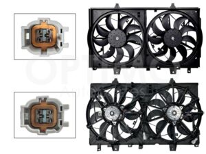 MMNN2210 MOTOVENTILADOR COMPLETO C/S AIRE C/TOLVA 4PINES S/RESISTENCIA 2CONECTORES (RN KOLEOS 17-22) (2ASPAS) X-TRAIL 2.5L 15-22