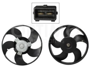 MMNV0201 MOTOVENTILADOR S/AIRE S/TOLVA 2PINES S/RES (VAGONETA 00-05/PICK-UP 00-09) (MOTOR/ASPA) POINTER 1.8L 98-09